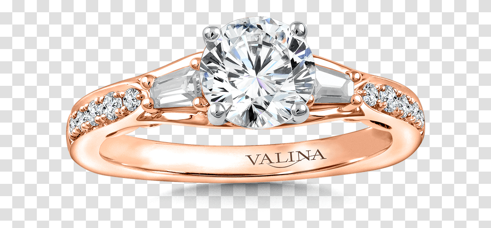 Valina Diamond Engagement Ring Mounting In 14k Rose Pre Engagement Ring, Accessories, Accessory, Jewelry Transparent Png