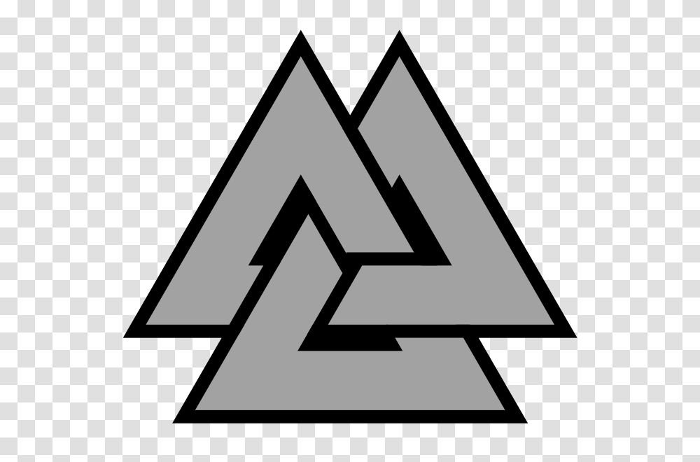 Valknut Symbol Triquetra, Triangle, Logo, Trademark Transparent Png