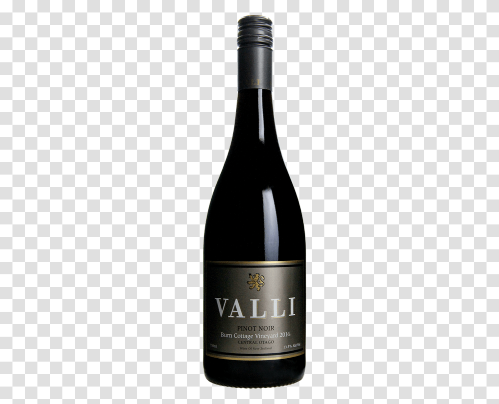 Valli Burn Cottage Vineyard Pinot Noir, Bottle, Wine, Alcohol, Beverage Transparent Png