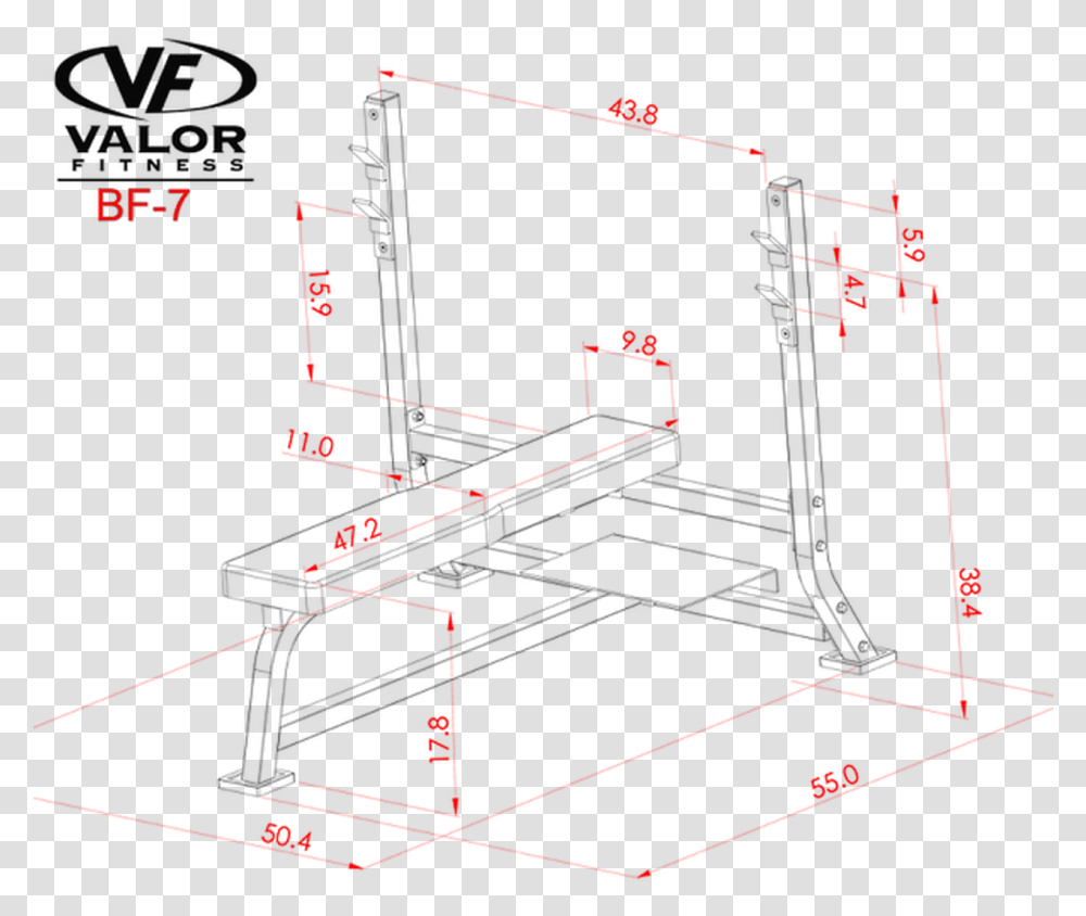 Valor Athletics Bf7 Bench Press Dimensions Bench Press Rack Dimensions, Plot, Plan, Diagram Transparent Png