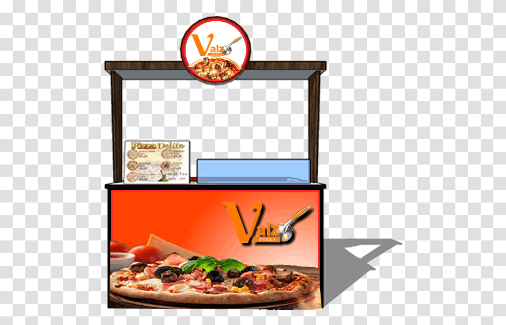 Valz Pizza Food Cart Franchise Package Pizza, Advertisement, Poster, Meal Transparent Png