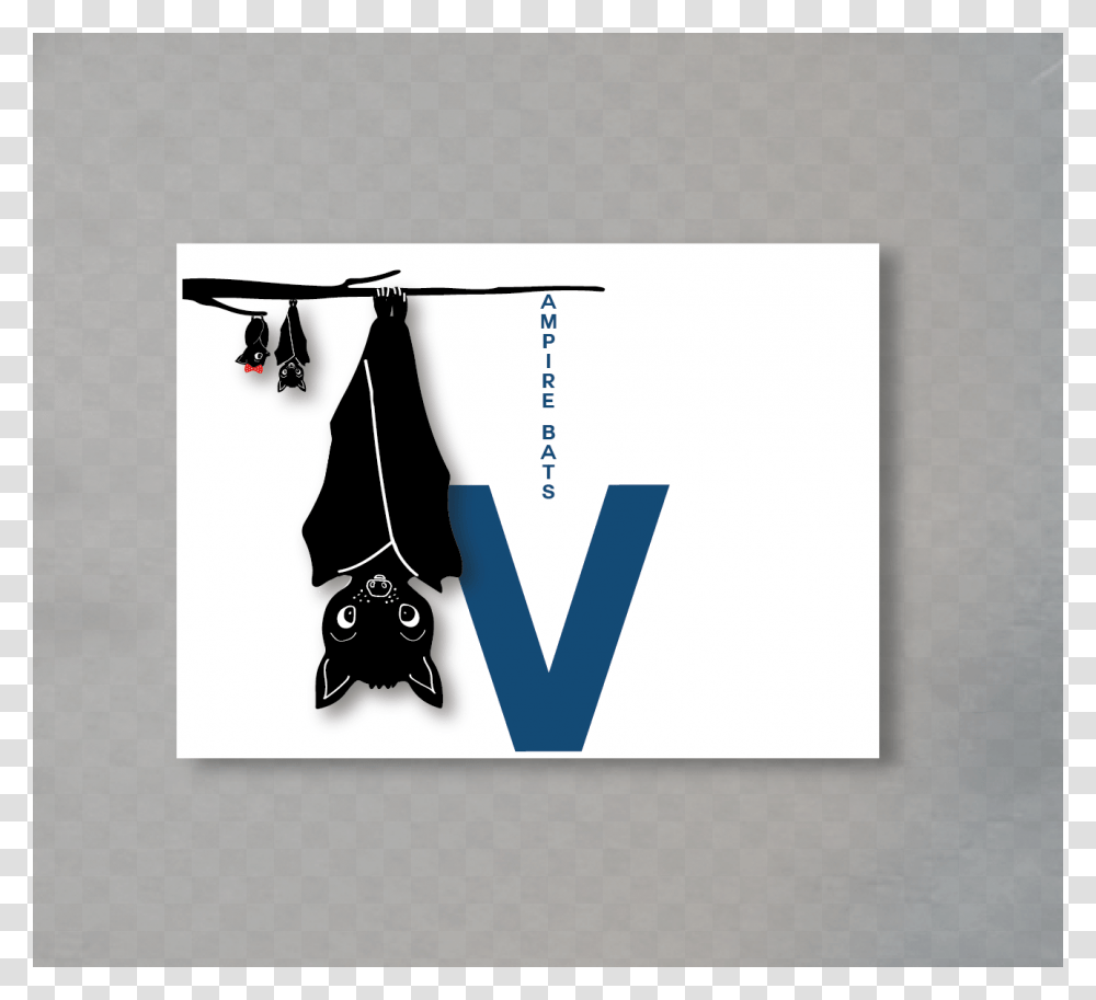 Vampire Bat Alphabet Alphabetimal Letter V Card, Label, Envelope Transparent Png