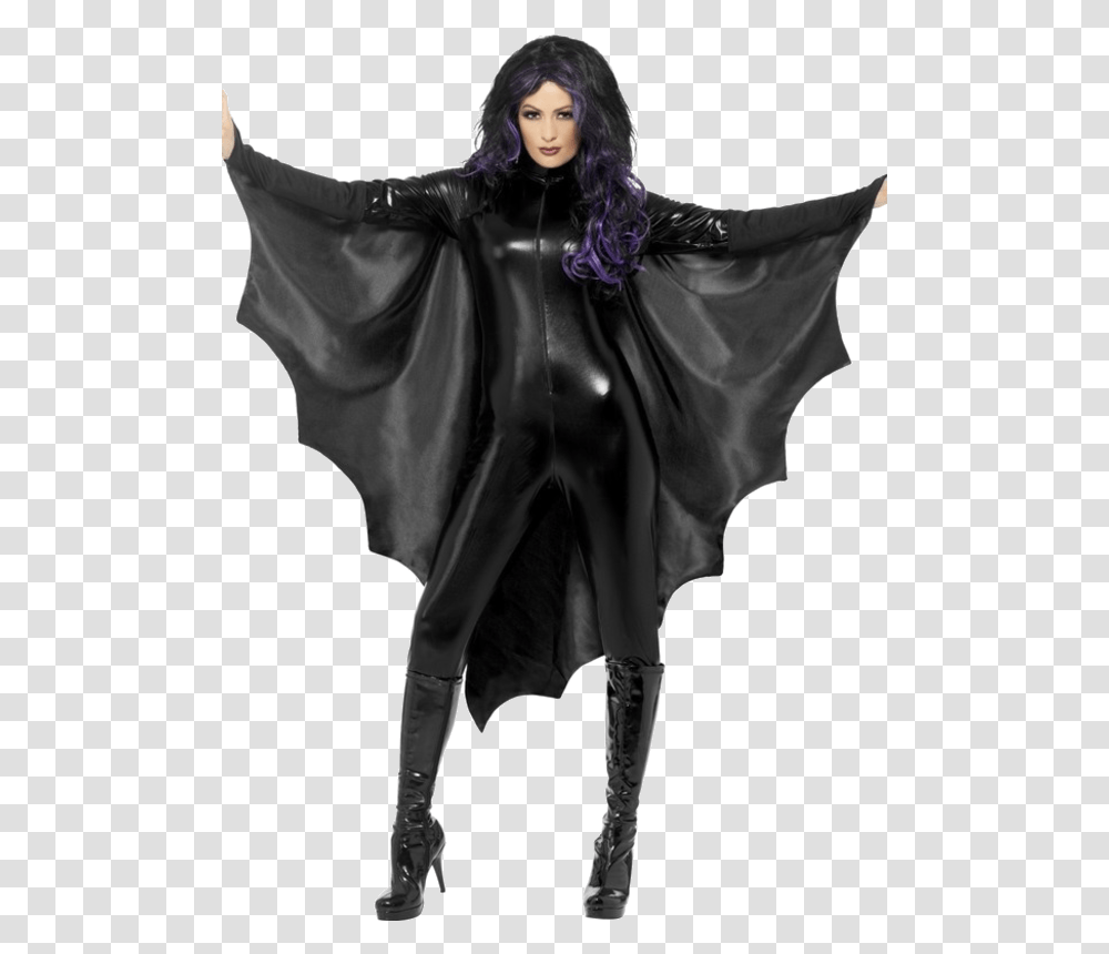 Vampire Bat Wings Adult Bat Halloween Costumes, Apparel, Person, Human Transparent Png
