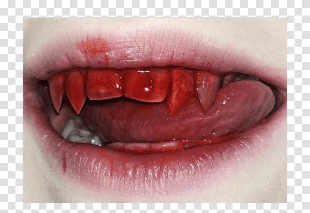 Vampire Blood Grunge Edgy Lips Lips Aesthetic, Teeth, Mouth, Person, Human Transparent Png