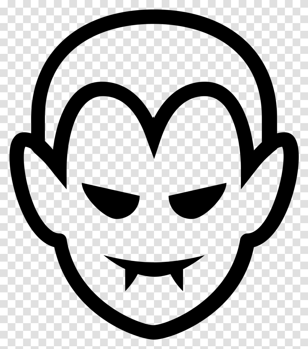 Vampire Drawing Head For Free Download Vampire Face Clip Art Black And White, Gray, World Of Warcraft Transparent Png