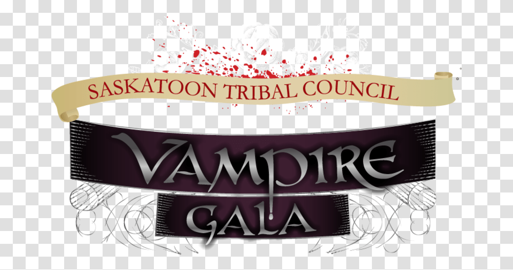 Vampire Gala Calligraphy, Label, Text, Sticker, Poster Transparent Png