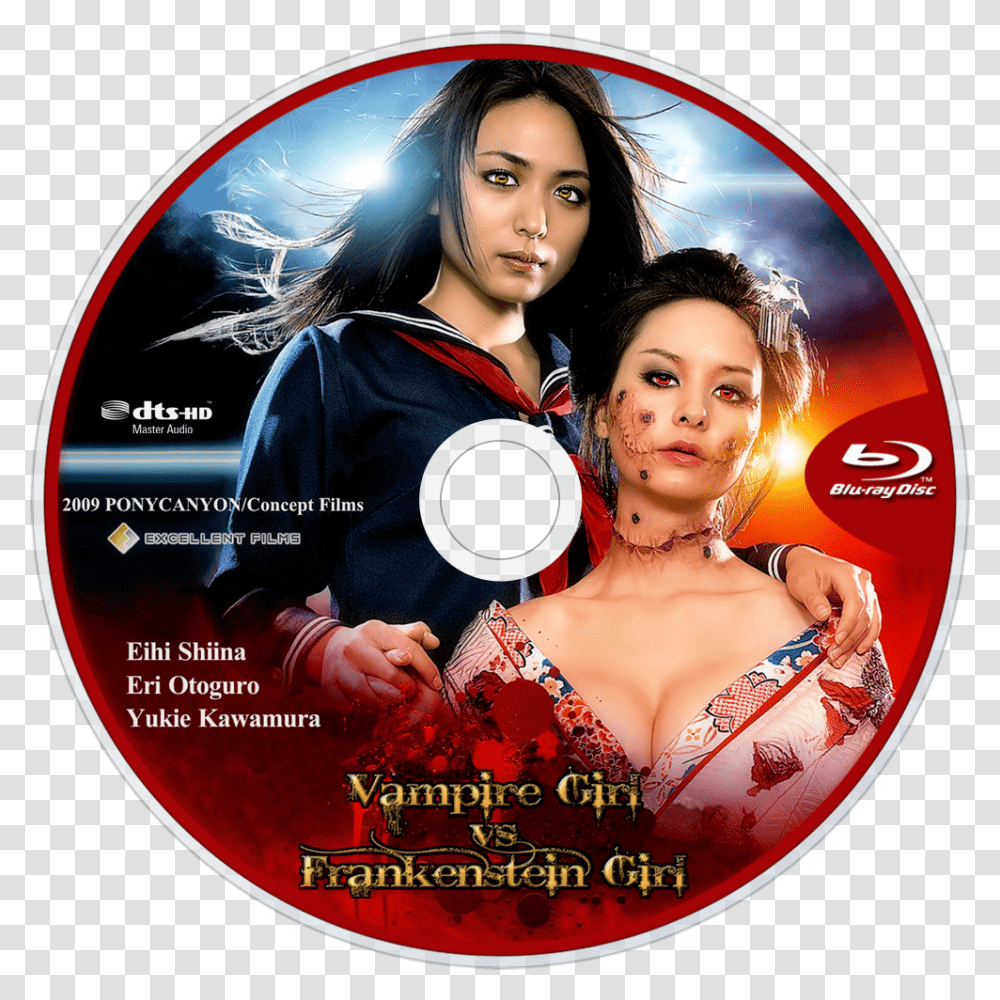 Vampire Girl Vampire Girl Vs Frankenstein Girl Poster, Disk, Dvd, Person, Human Transparent Png