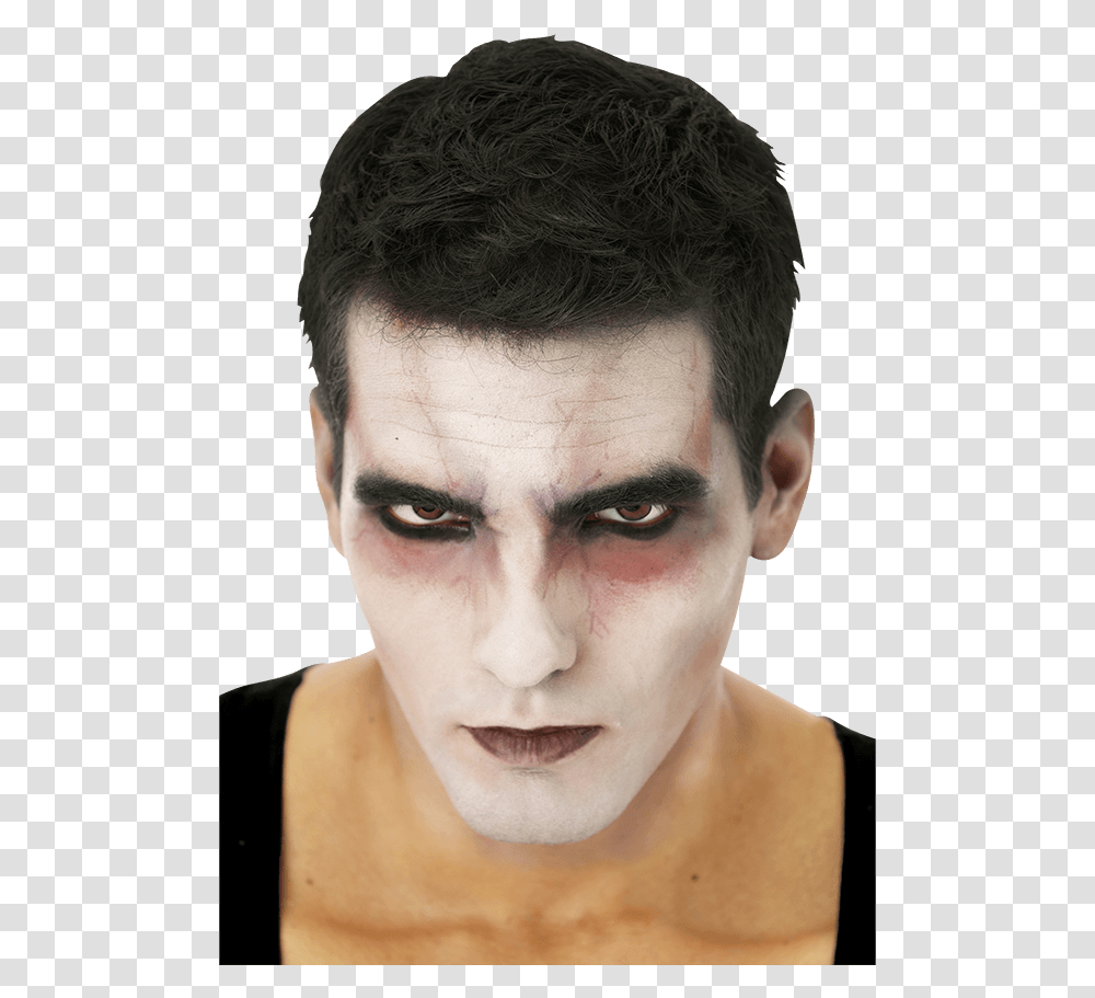 Vampire Makeup Stack Make Up Ideas For Vampire Men, Face, Person, Head, Performer Transparent Png