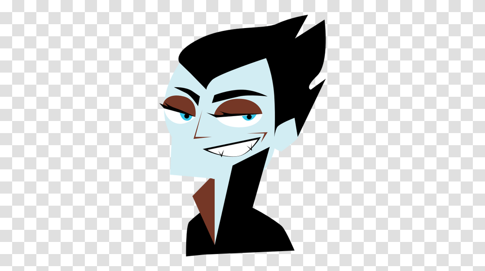 Vampire Smiling, Drawing, Face, Doodle Transparent Png