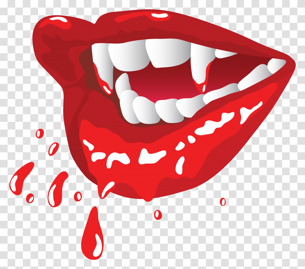 Vampire Teeth Download Vampire Mouth, Lip, Ketchup, Food Transparent Png
