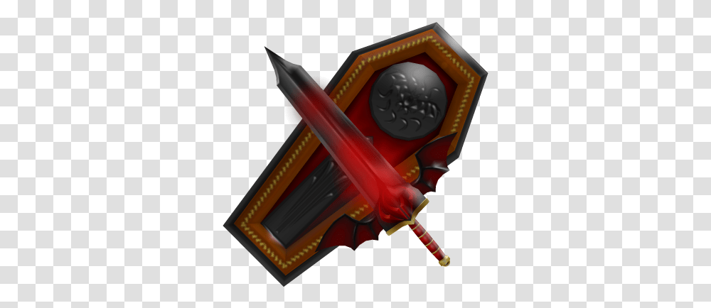 Vampire Vanquisher Sword And Shield Roblox Roblox Coffin Sword, Chair, Furniture, Scissors, Blade Transparent Png