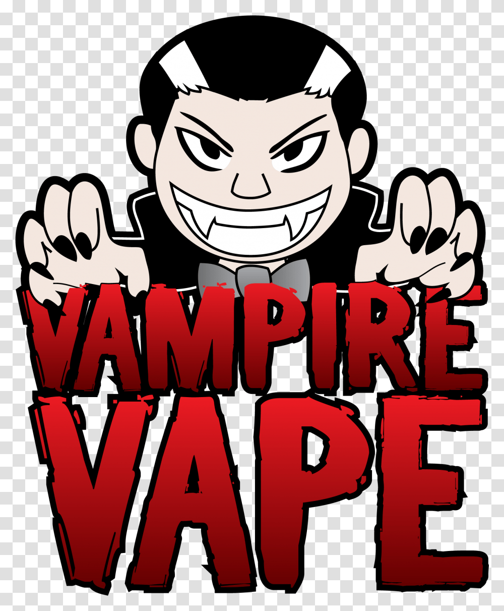Vampire Vape Logo Vampire Vape Logo, Text, Face, Word, Poster Transparent Png