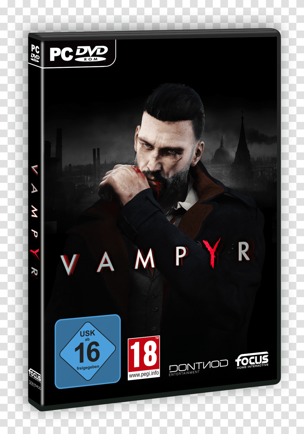 Vampyr Pack3d Pc Usk Pegi Vampyr Nintendo Switch, Advertisement, Person, Human, Poster Transparent Png