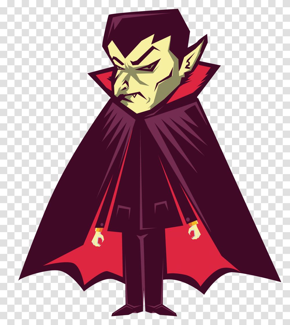 Vampyre Illustration, Clothing, Apparel, Cape, Performer Transparent Png