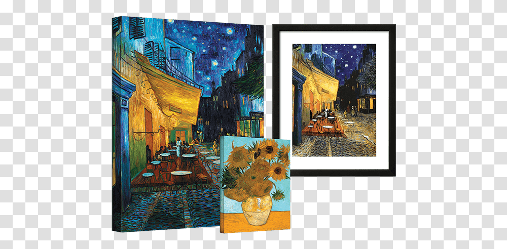 Van Gogh Night, Painting, Collage, Poster Transparent Png