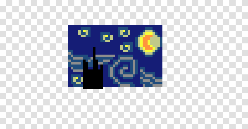 Van Gogh Starry Night Boo Pixel Art Maker, Pac Man Transparent Png