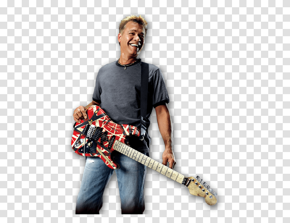 Van Halen Eddie Van Halen, Person, Human, Guitar, Leisure Activities Transparent Png