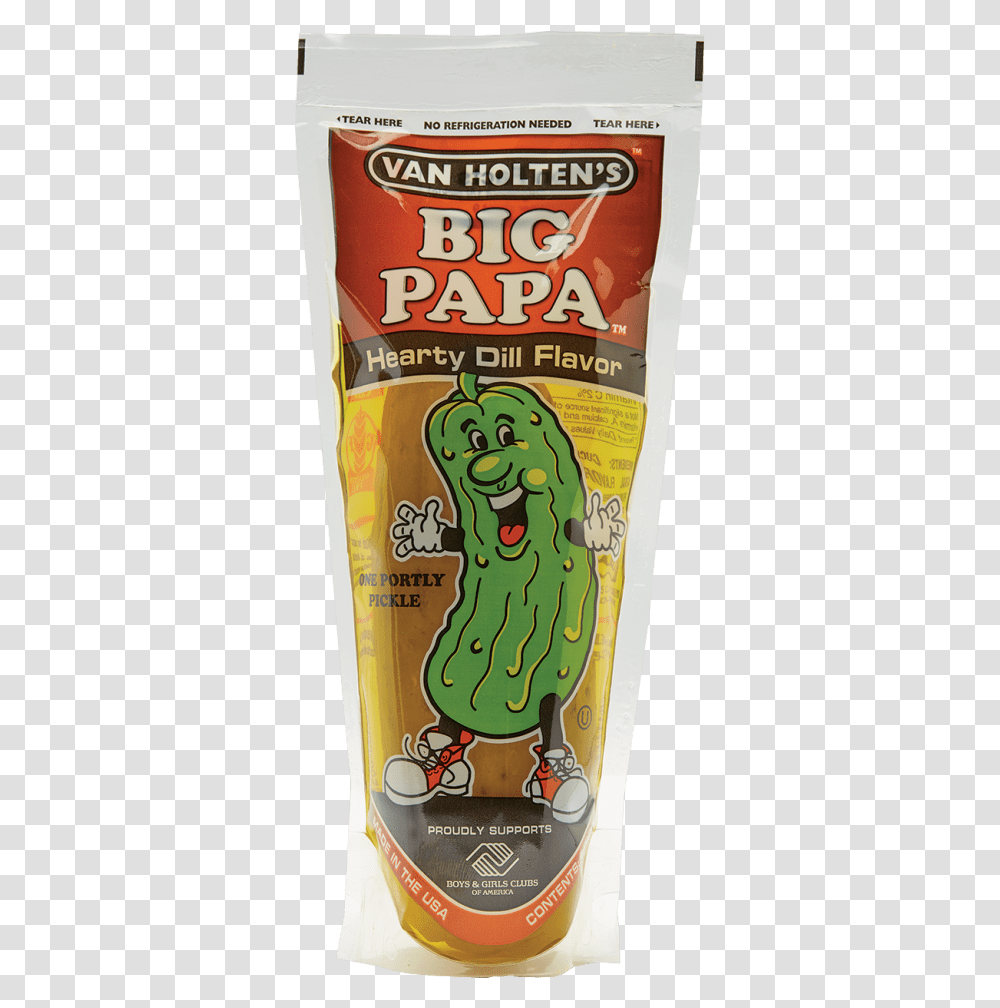 Van Holten's Big Papa Pickle, Food, Relish, Plant, Beer Transparent Png