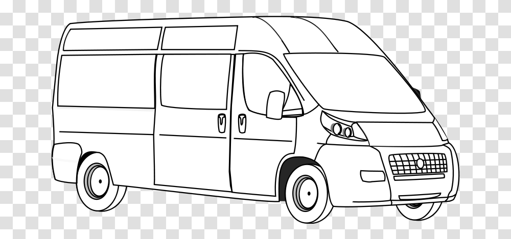 Van Line Art We71jo Ducato, Transport, Vehicle, Transportation, Caravan Transparent Png
