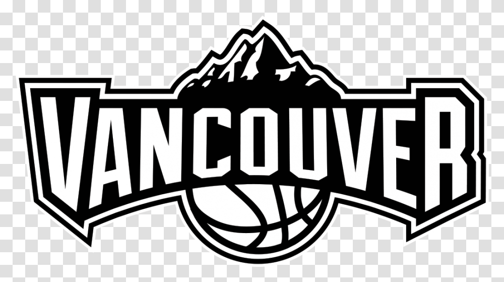 Vancouver Basketball League News Game Scores And Vancouver Basketball Logo, Stencil, Text, Label, Symbol Transparent Png