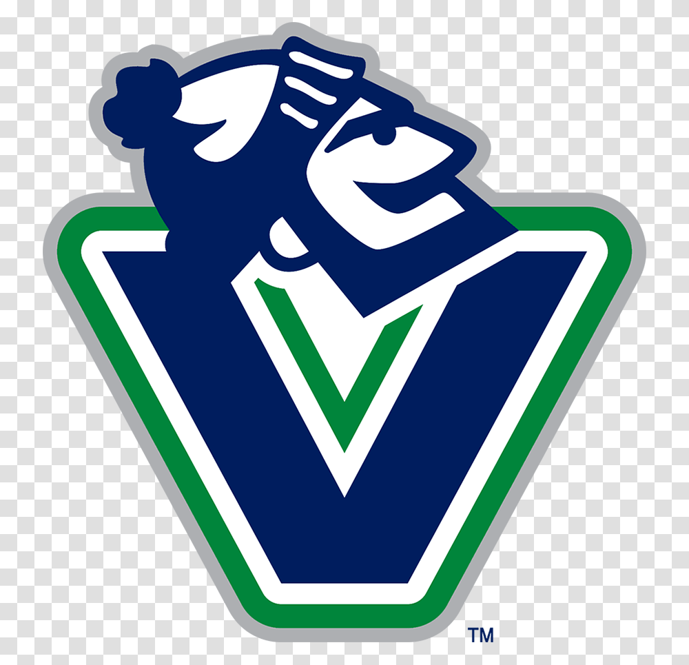Vancouver Canucks V Logo, Triangle, Sticker Transparent Png