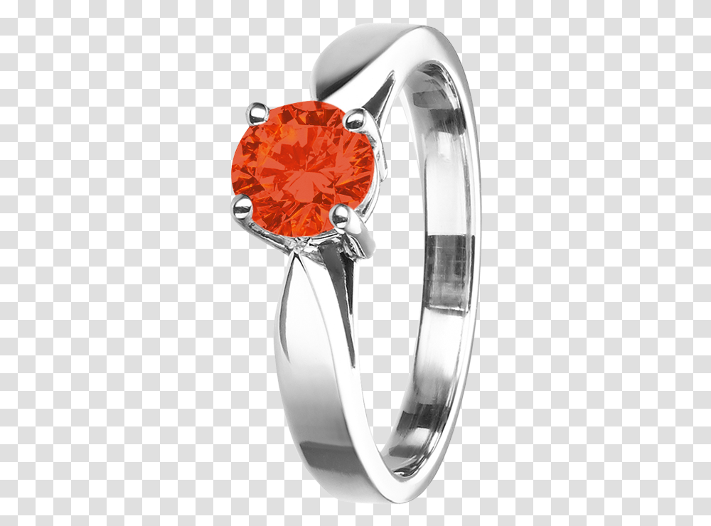 Vancouver Fire Opal Orange In White Gold Pre Engagement Ring, Accessories, Accessory, Jewelry, Gemstone Transparent Png