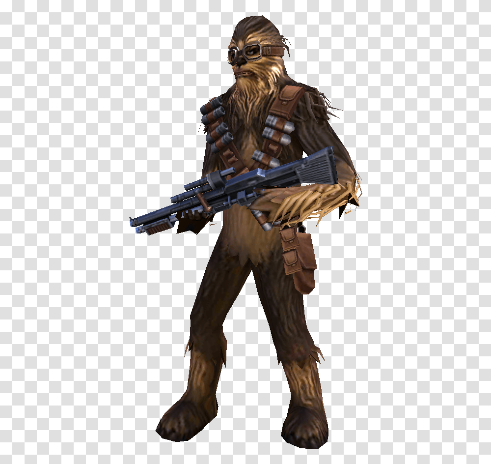 Vandor Chewbacca Star Wars Ruescott Melshi, Gun, Weapon, Person, Quake Transparent Png