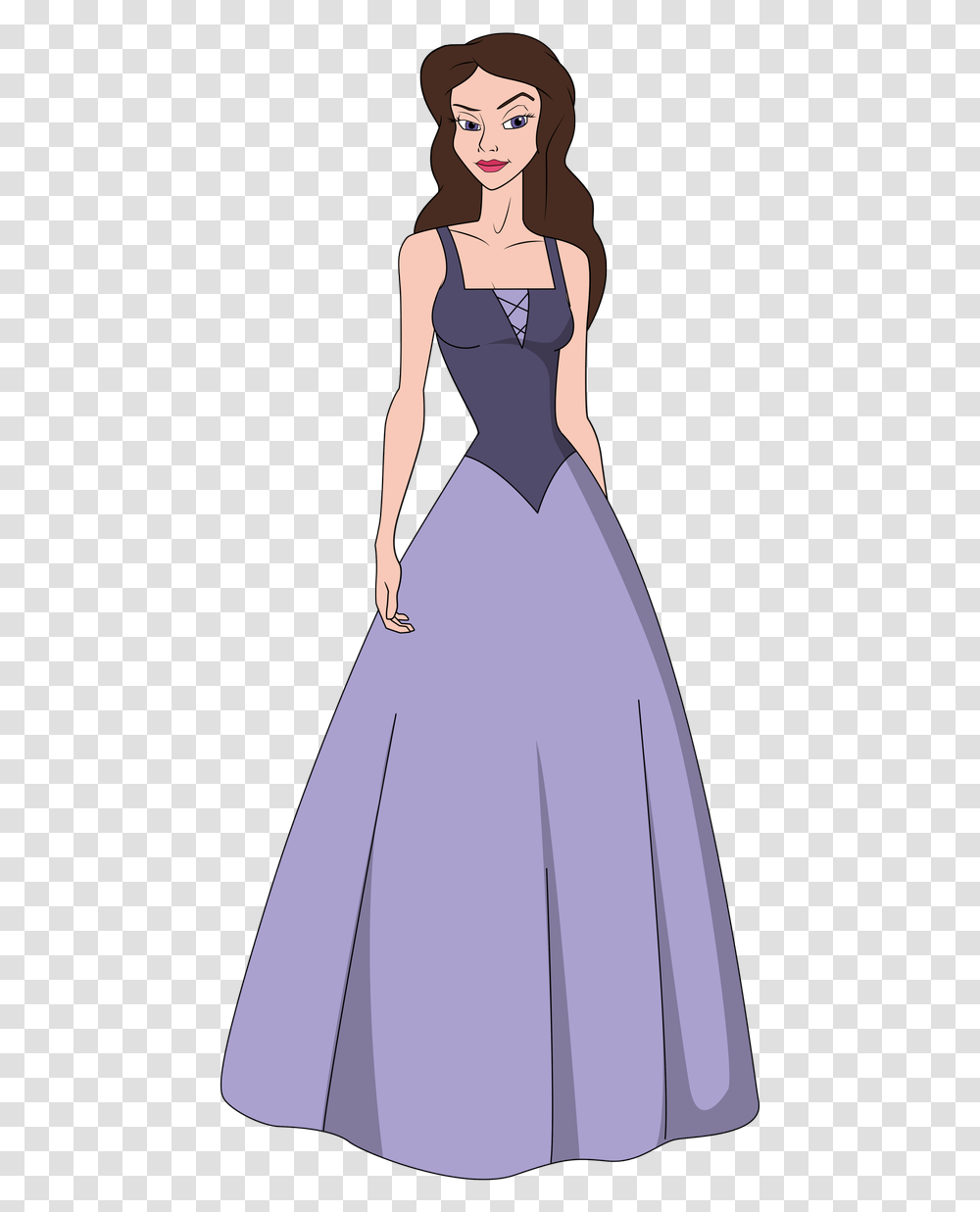 Vanessa From The Little Mermaid, Apparel, Evening Dress, Robe Transparent Png