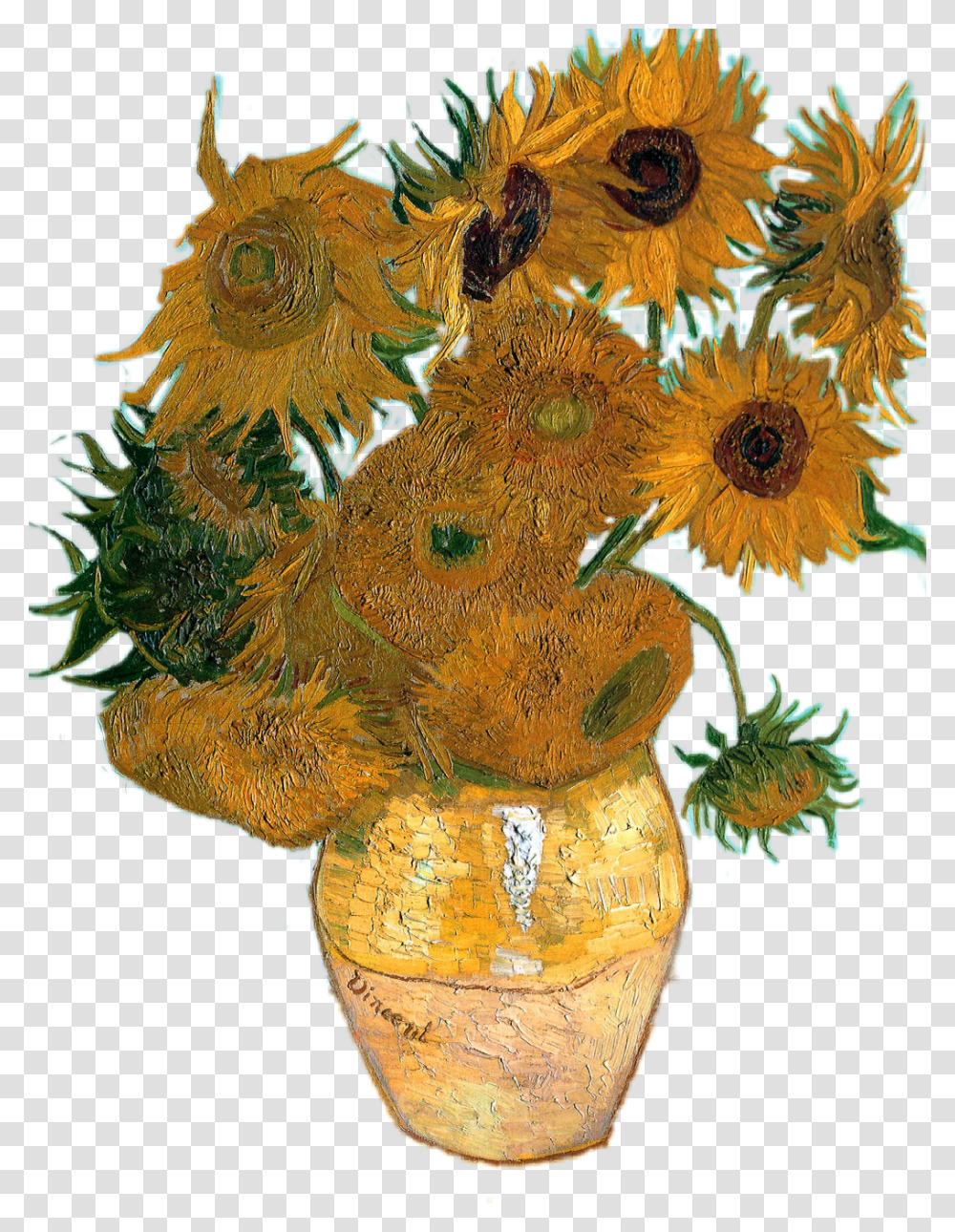 Vangogh Gogh Vincent Vincentvangogh Sunflowers Sunflowers Van Gogh Paintings, Sea, Outdoors, Water, Nature Transparent Png