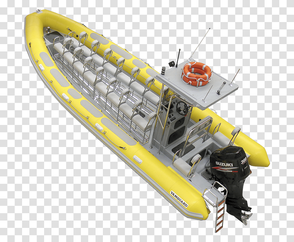 Vanguard Tx 860 Rigid Hulled Inflatable Boat, Watercraft, Vehicle, Transportation, Vessel Transparent Png
