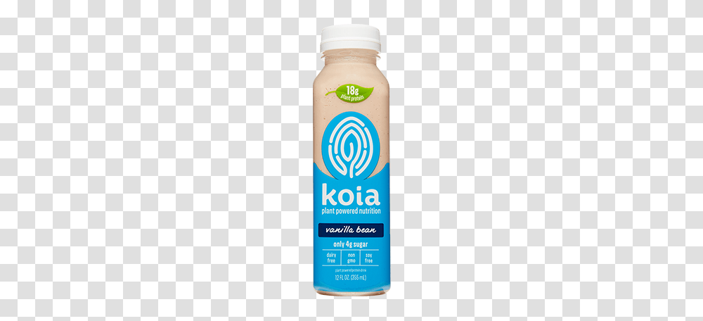 Vanilla Bean Protein Drink Koia, Bottle, Tin, Can, Beverage Transparent Png