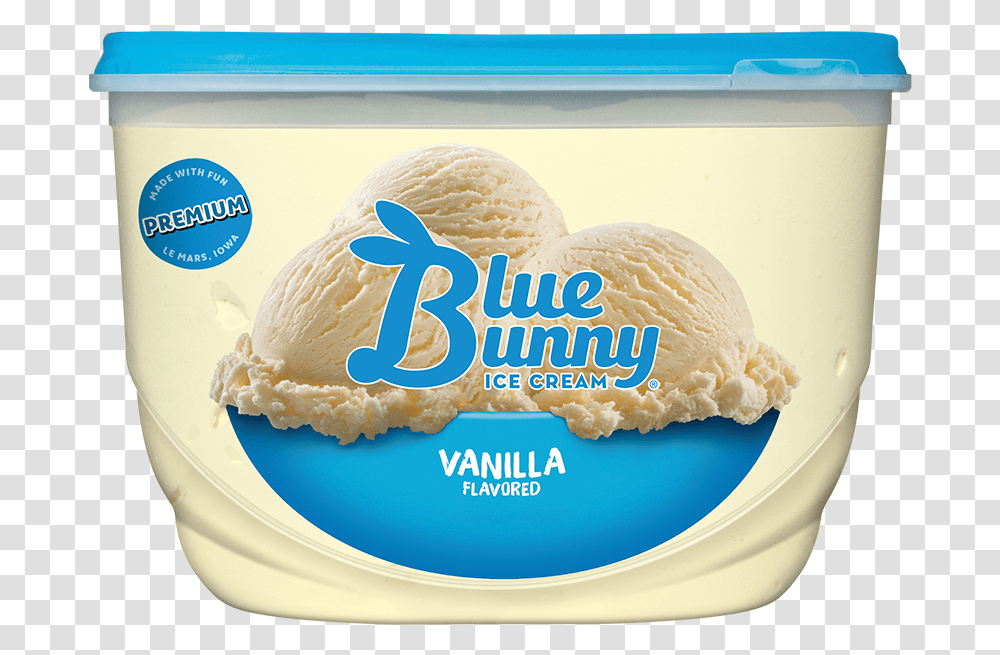 Vanilla Blue Bunny Mint Ice Cream, Dessert, Food, Burger, Icing Transparent Png