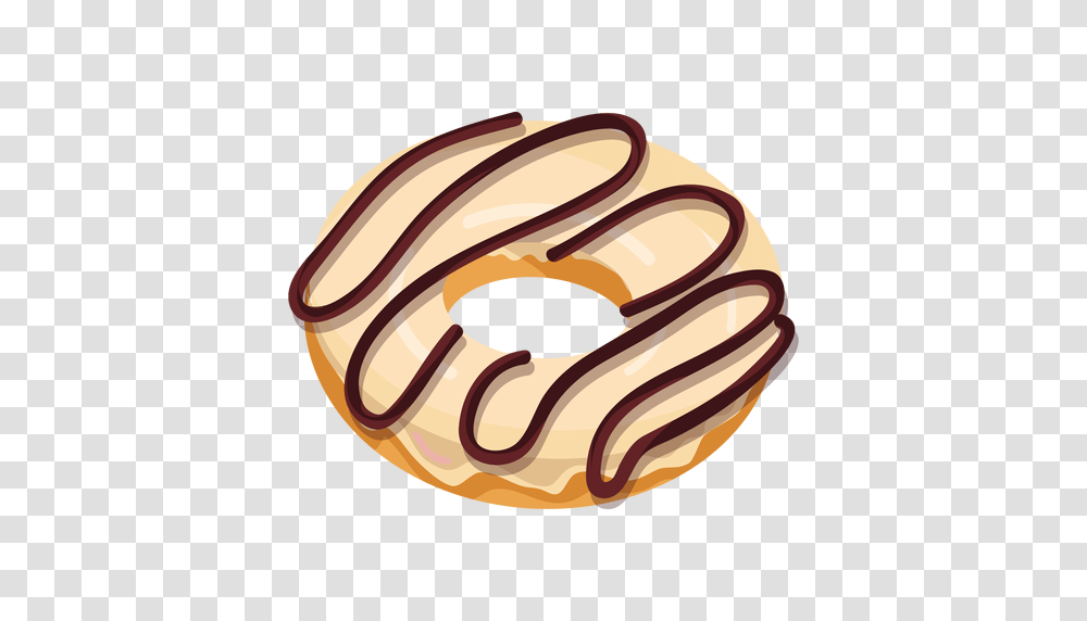 Vanilla Chocolate Doughnut Illustration, Bread, Food, Helmet Transparent Png