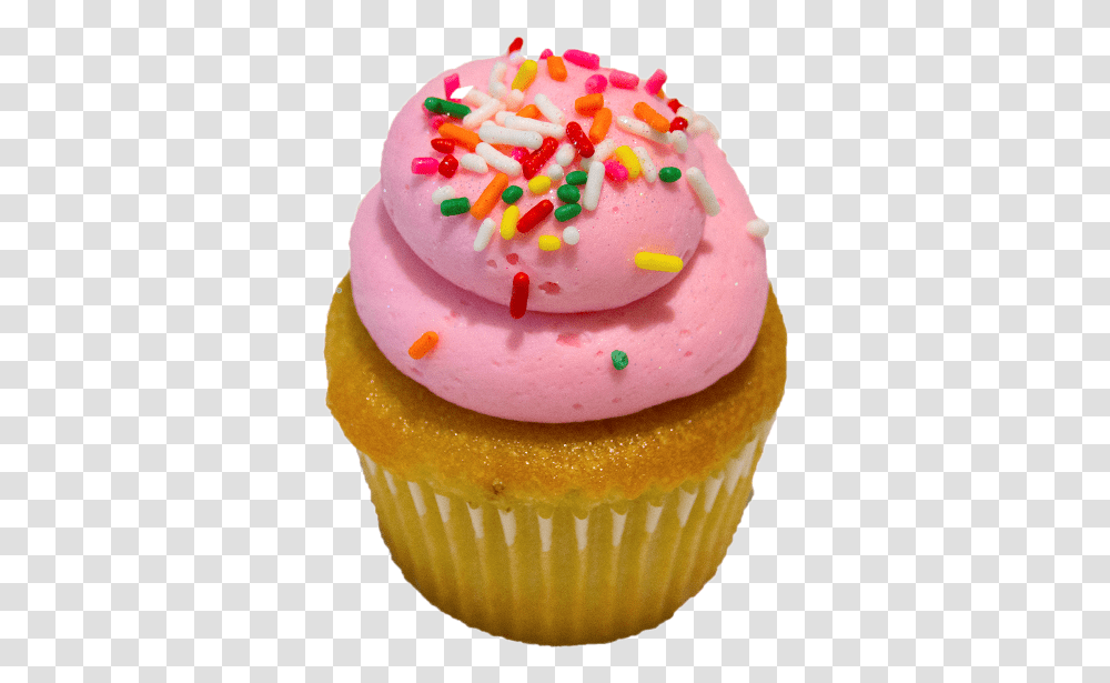 Vanilla Diva Sprinkles Cupcake Background, Cream, Dessert, Food, Creme Transparent Png