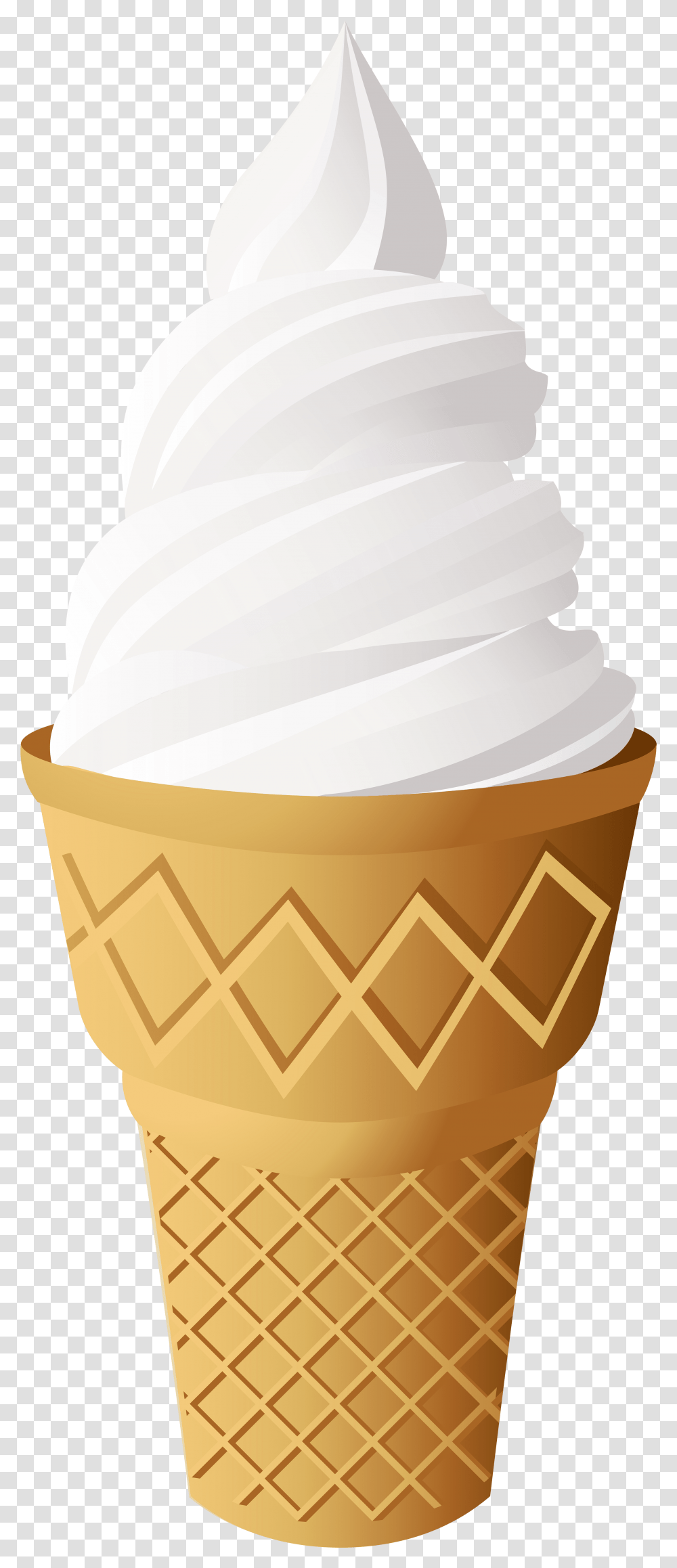 Vanilla Ice Cream Cone Clip Art Ice Cream Illustration Tutorial, Dessert, Food, Creme, Wedding Cake Transparent Png