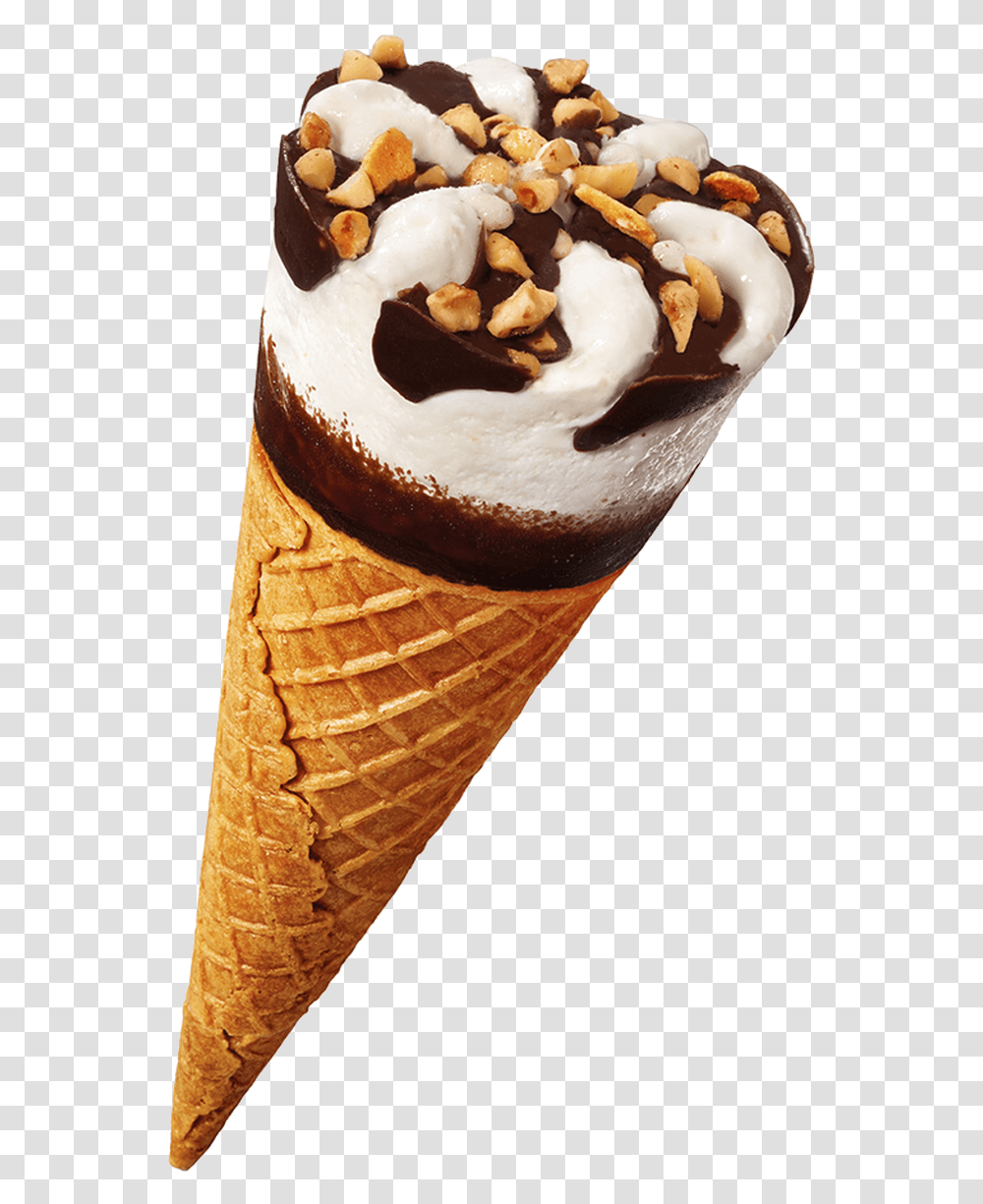 Vanilla Ice Cream Cone Download Vanilla King Cone Ice Cream, Dessert, Food, Creme, Sweets Transparent Png