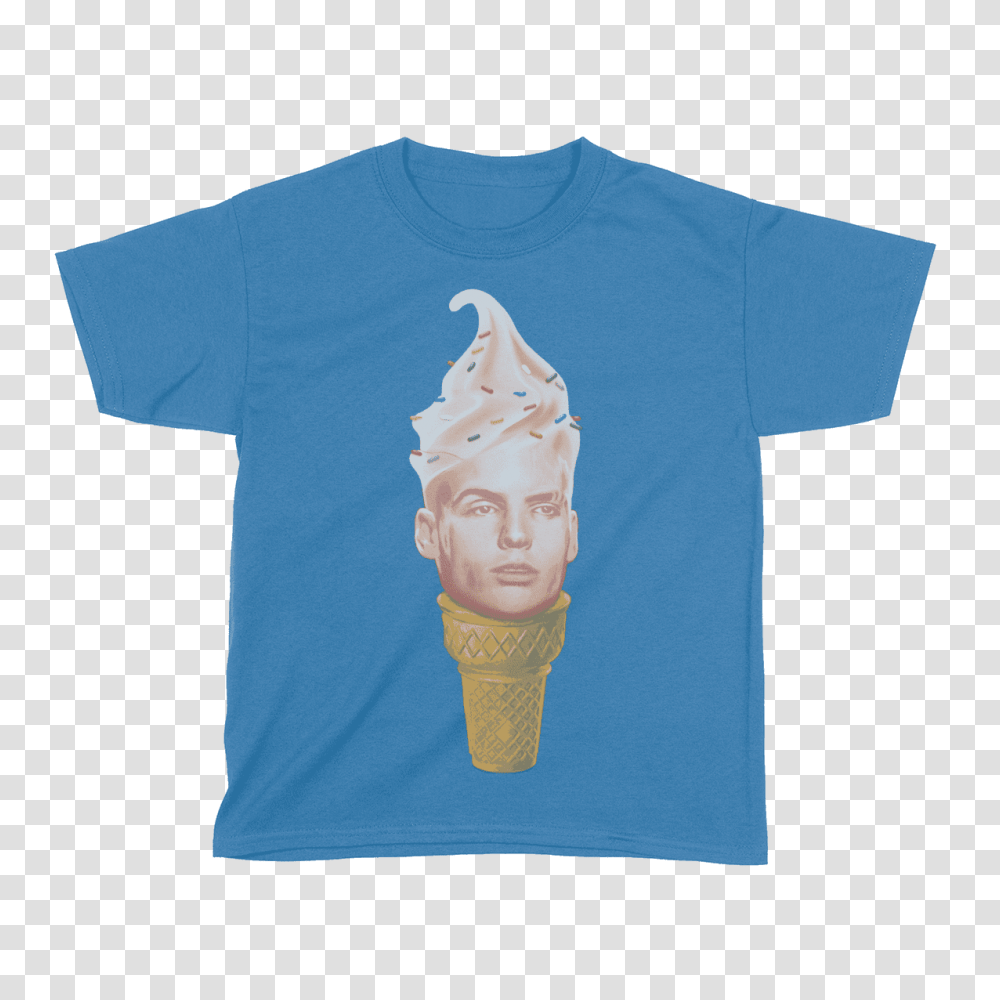 Vanilla Ice Cream Cone, T-Shirt, Apparel, Dessert Transparent Png