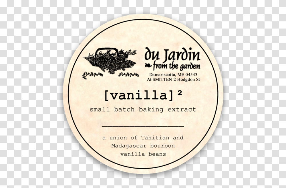 Vanilla Squared Double Baking Extract Circle, Label, Text, Page, Paper Transparent Png