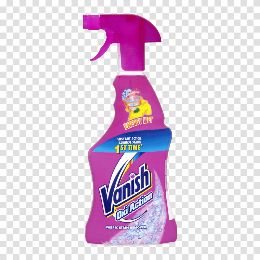 Vanish Oxi Action Pre Treat Spray Stain Remover Vanish Uk, Tin, Can, Spray Can, Aluminium Transparent Png