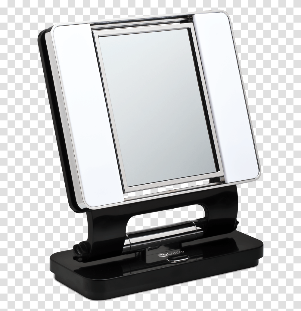 Vanity Table With Lighted Mirror Square Lighted Magnifying Makeup Mirror, White Board, Laptop, Pc, Computer Transparent Png