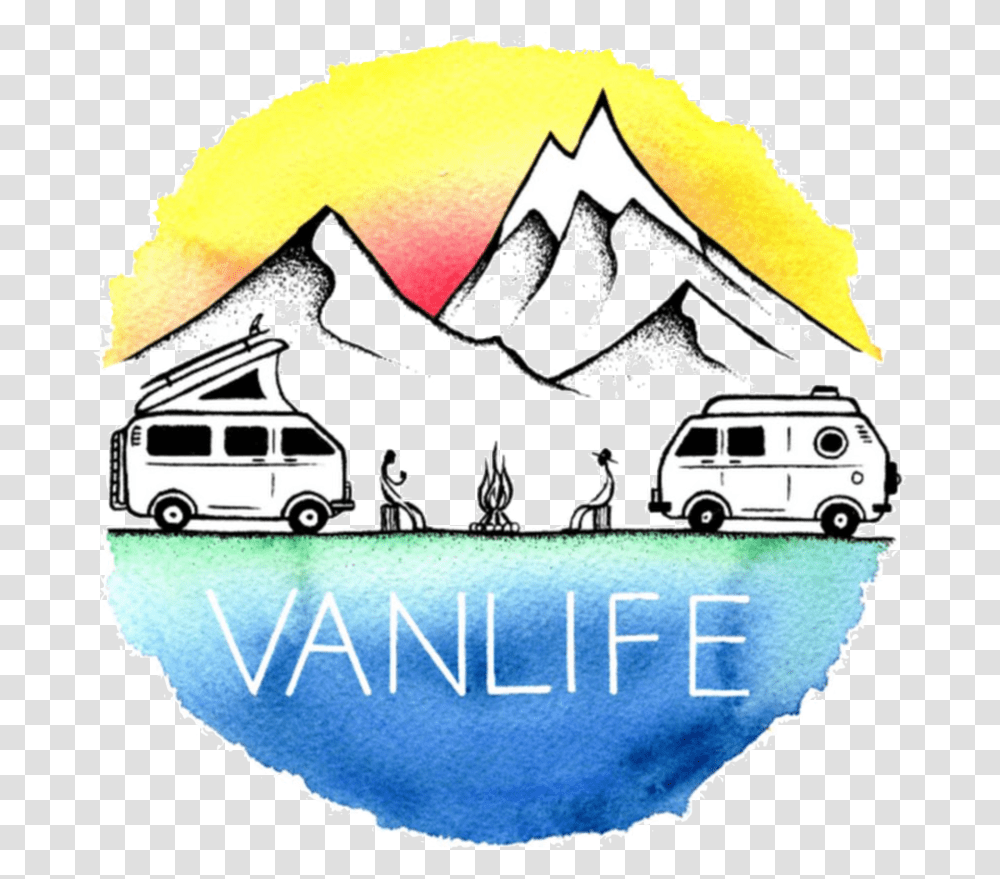 Vanlife Diaries Van Life Art, Vehicle, Transportation, Poster, Rv Transparent Png