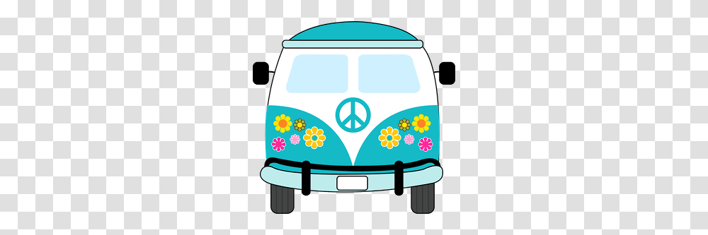 Vans Clipart Hippie Van, Vehicle, Transportation, Label Transparent Png