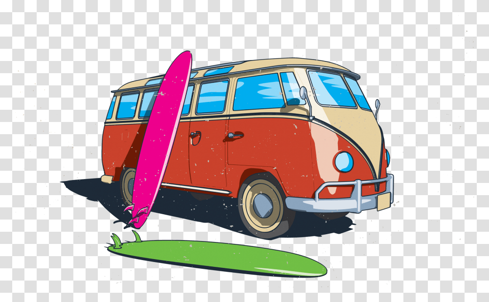 Vans Clipart Vw Bus T Shirt Summer, Caravan, Vehicle, Transportation, Tire Transparent Png