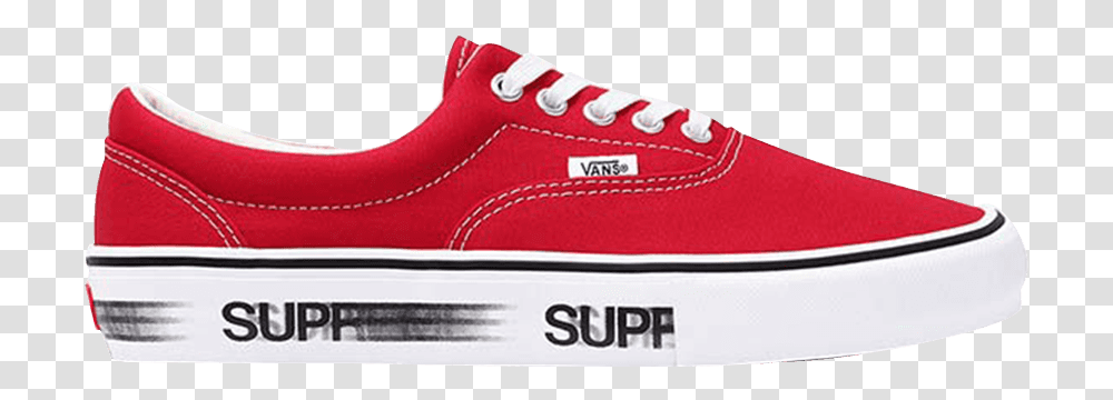 Vans Supreme Red Logo Logodix Vans X Supreme Merah, Shoe, Footwear, Clothing, Apparel Transparent Png