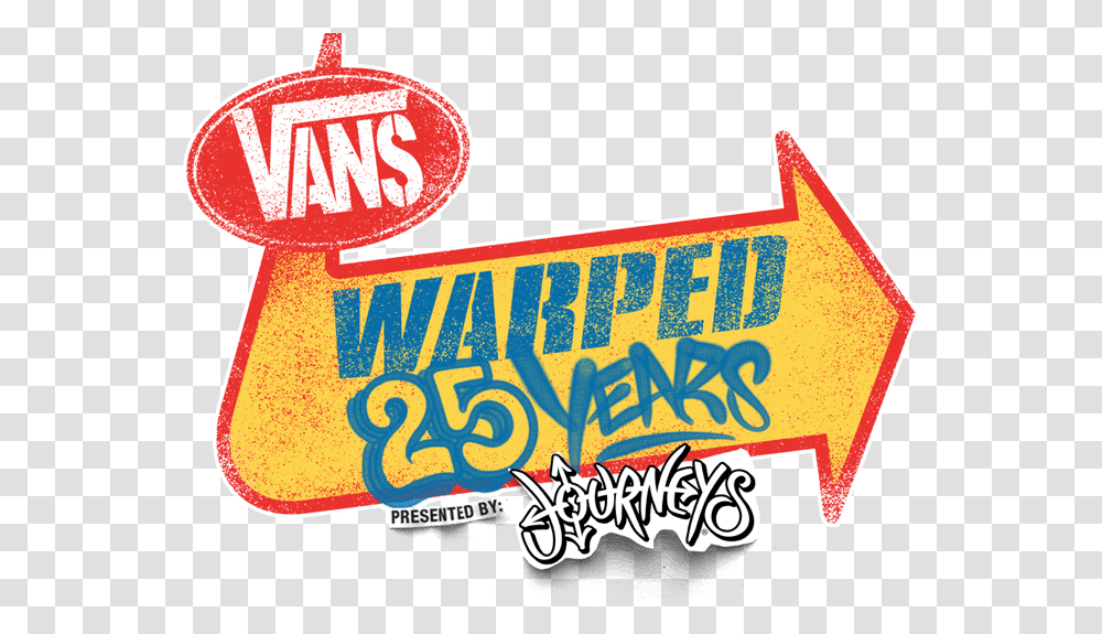 Vans Warped Tour 2019 Logo, Label, Food Transparent Png