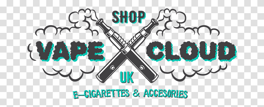 Vape Cloud Uk Clip Art, Label, Text, Scissors, Weapon Transparent Png