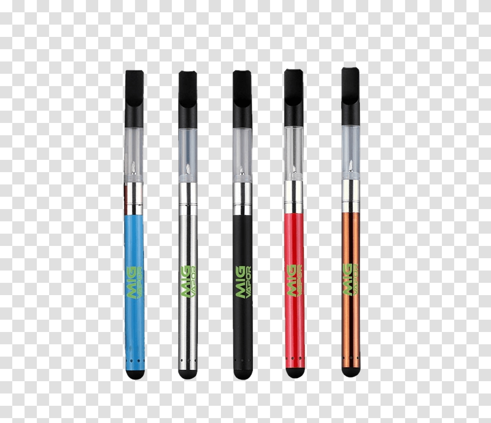 Vape Oil Pen Kit Battery Empty Oil Tank And Charger, Brush, Tool, Cosmetics Transparent Png