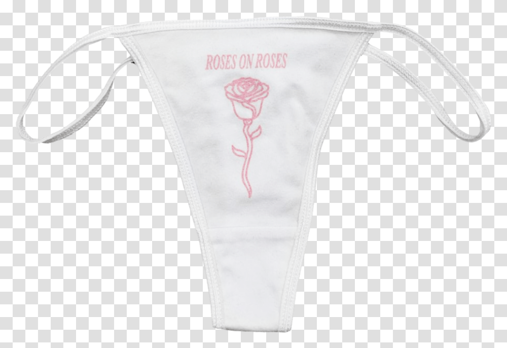 Vapor White Rose Thong Panties, Clothing, Apparel, Lingerie, Underwear Transparent Png