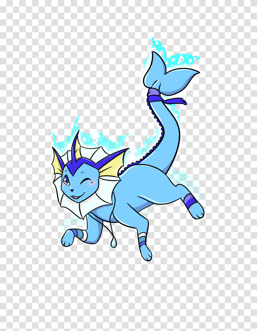 Vaporeon, Dragon, Horse, Mammal, Animal Transparent Png