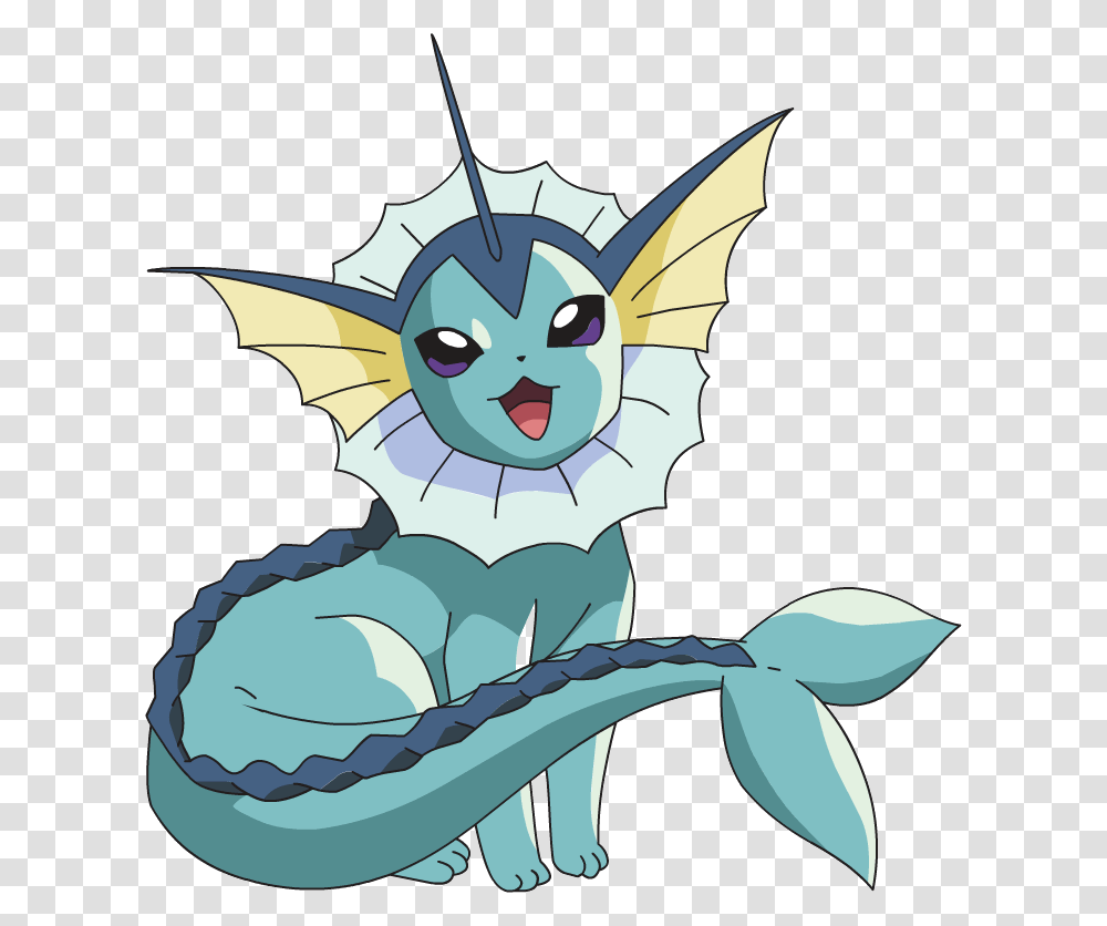 Vaporeon Is The Most Popular Eevee Evolution In Pokemon Go, Mammal, Animal, Dragon, Person Transparent Png